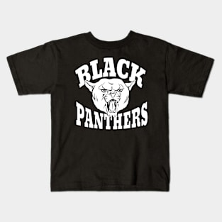 Black panther mascot Kids T-Shirt